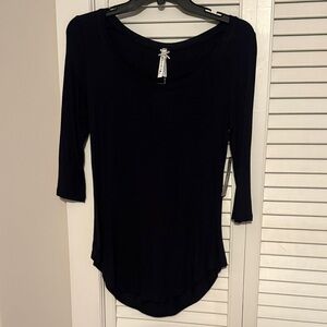Classic Black Long Sleeve Top